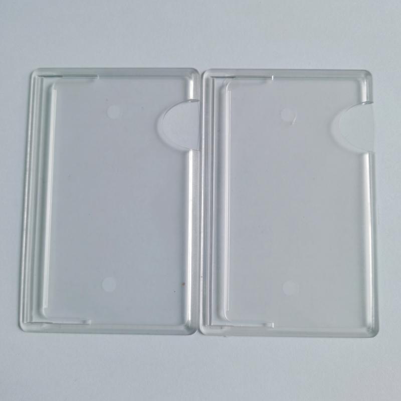 2pcs Transparent Card Holders Stick On Phone Back Card Holder