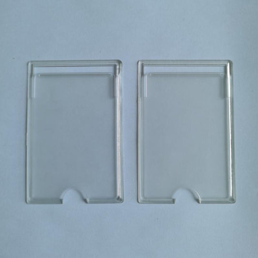 2pcs Transparent Card Holders Stick On Phone Back Card Holder