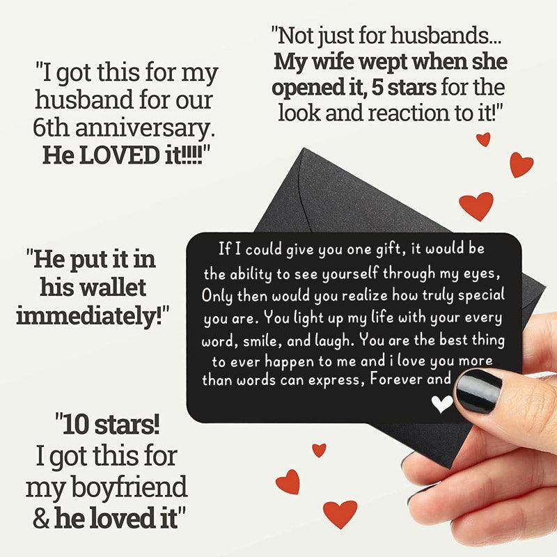 Christmas I Love You Wallet Insert Card For Men Him Anniversary Gift