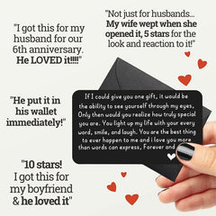 Christmas I Love You Wallet Insert Card For Men Him Anniversary Gift