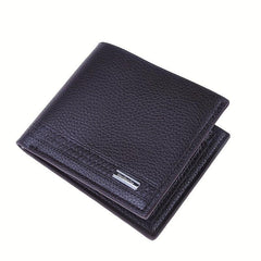 Men's Leather Short Wallet Money Clip Card Case Coin Purse