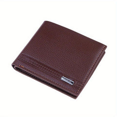 Men's Leather Short Wallet Money Clip Card Case Coin Purse