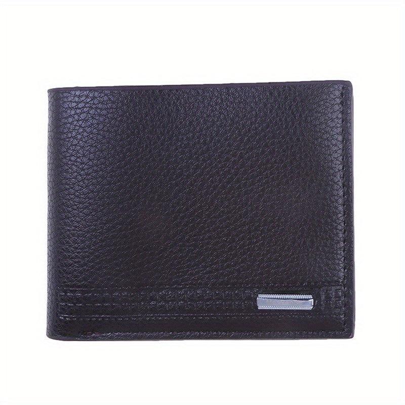 Men's Leather Short Wallet Money Clip Card Case Coin Purse