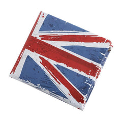 Retro Creative Printing Men's Short PU Leather Wallet