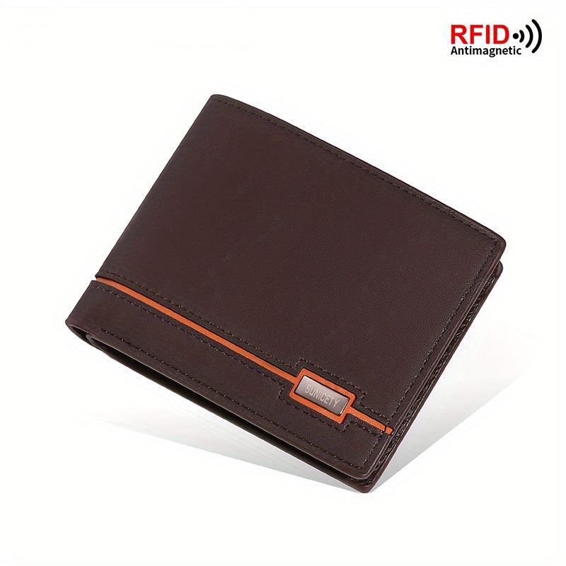 Men's RFID Blocking Zip Short Wallet Money Clip