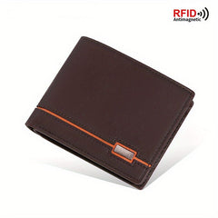 Men's RFID Blocking Zip Short Wallet Money Clip
