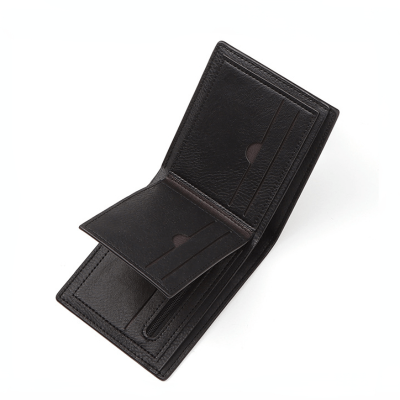 Men's RFID Blocking Zip Short Wallet Money Clip