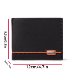 Men's RFID Blocking Zip Short Wallet Money Clip