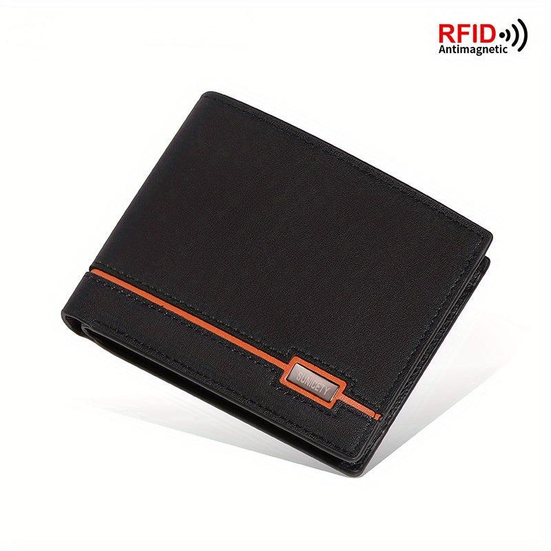 Men's RFID Blocking Zip Short Wallet Money Clip