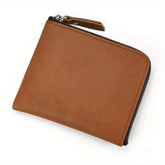 Retro Crazy Horse Leather Small Wallet Men's Coin Purse