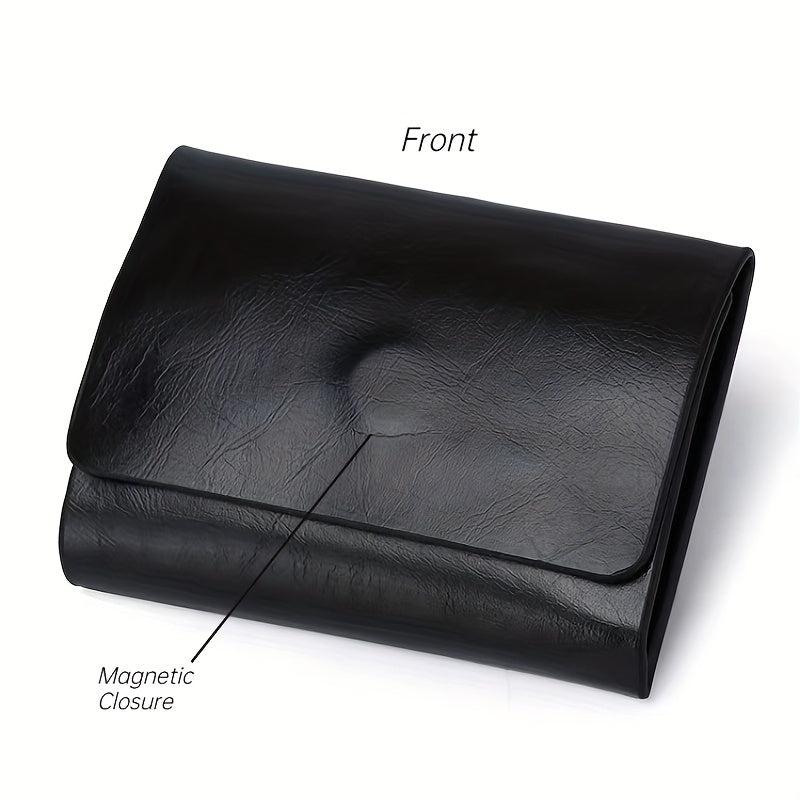 Slim Leather Money Clip Wallet for Men with 2 Card Slots