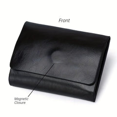 Slim Leather Money Clip Wallet for Men with 2 Card Slots