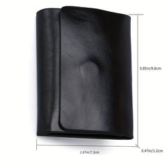 Slim Leather Money Clip Wallet for Men with 2 Card Slots