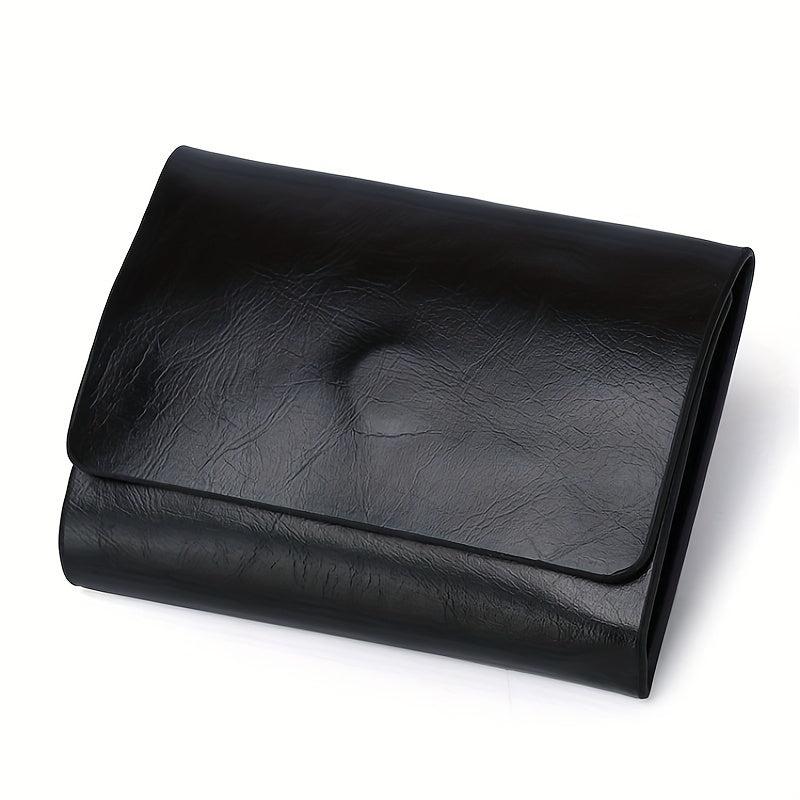 Slim Leather Money Clip Wallet for Men with 2 Card Slots