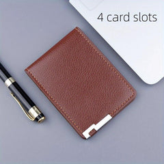 Men's Ultra thin Leather Card Holder Wallet