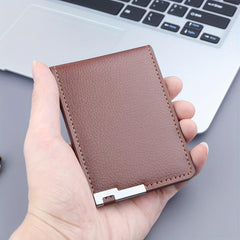 Men's Ultra thin Leather Card Holder Wallet