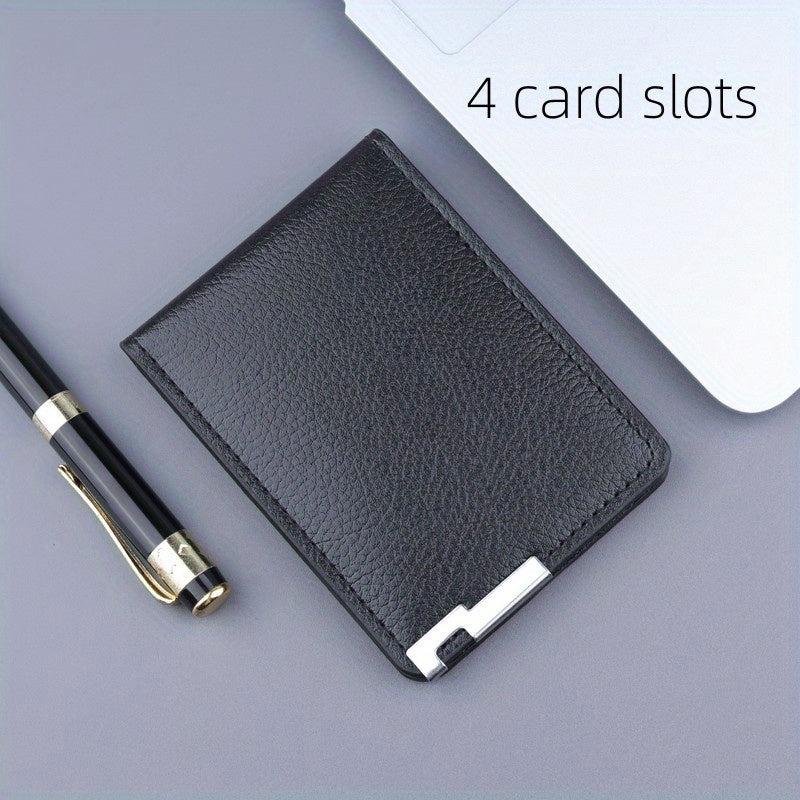 Men's Ultra thin Leather Card Holder Wallet
