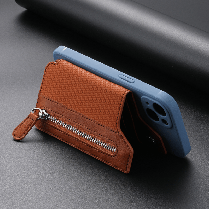 Card Case Zipper Coin Purse Card Holder Phone Wallet Christmas Gift