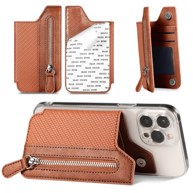 Card Case Zipper Coin Purse Card Holder Phone Wallet Christmas Gift