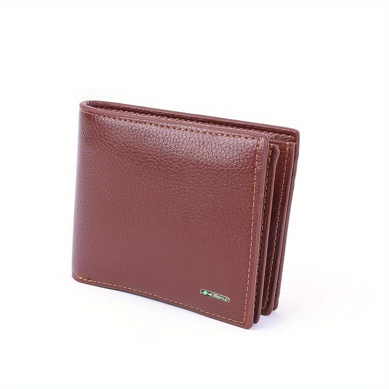 Men's PU Leather Short Wallet With Card Slots