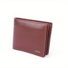 Men's PU Leather Short Wallet With Card Slots