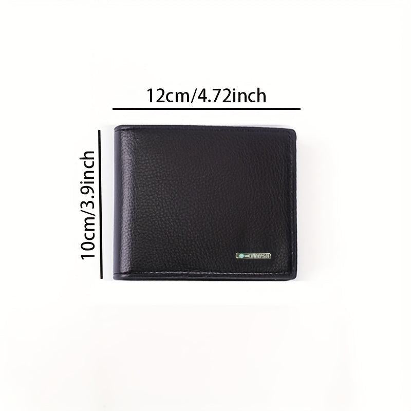 Men's PU Leather Short Wallet With Card Slots