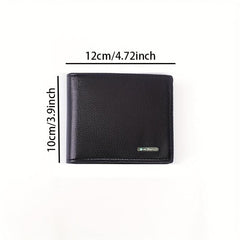 Men's PU Leather Short Wallet With Card Slots