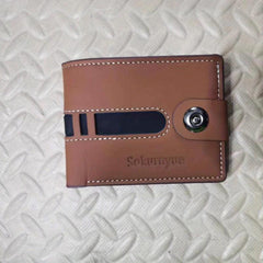Men's Wallet Multifunctional Money Clip Anti-theft Short Wallet