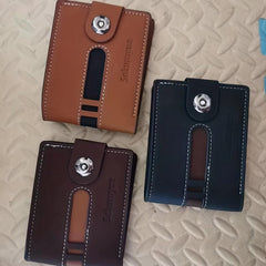 Men's Wallet Multifunctional Money Clip Anti-theft Short Wallet