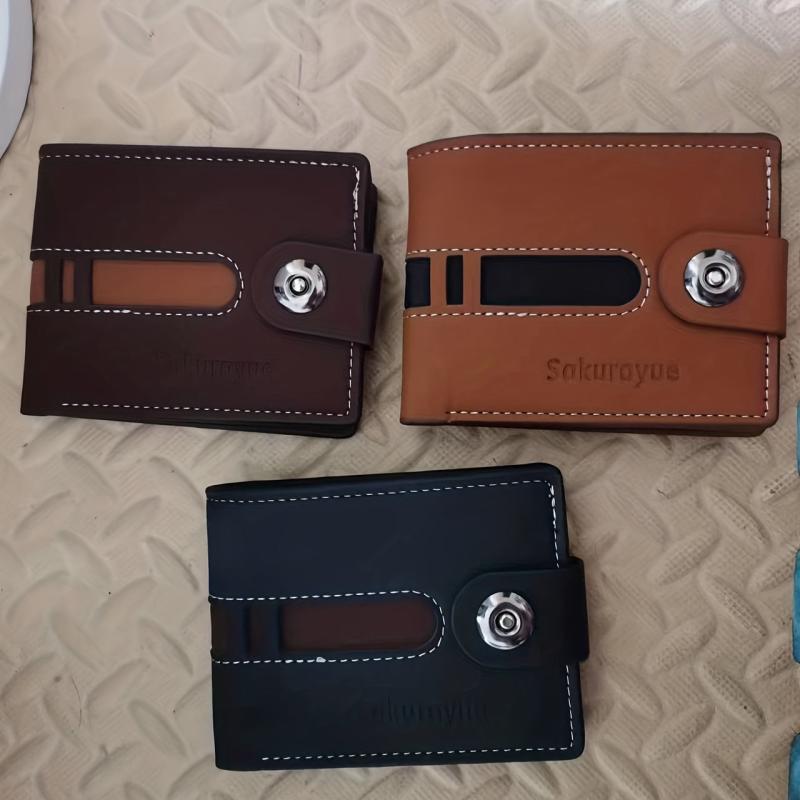 Men's Wallet Multifunctional Money Clip Anti-theft Short Wallet