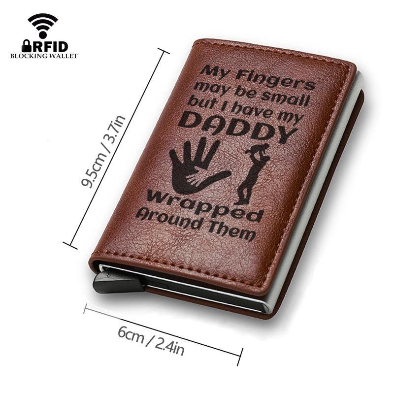 PAPA RFID Blocking Card Holder Automatic Pop up Credit Card Holder Money Clip