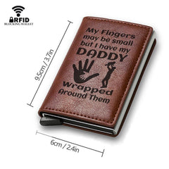 PAPA RFID Blocking Card Holder Automatic Pop up Credit Card Holder Money Clip