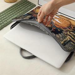 2 Kittens Fireplace Laptop Protective Cover 38.1cm Soft Case Sleeve Tablet Set