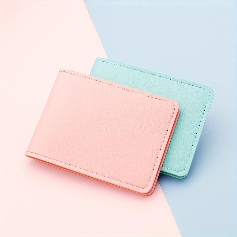 ID Short Wallet 2 Card Slots Ultra thin Mini Credit Card Bag