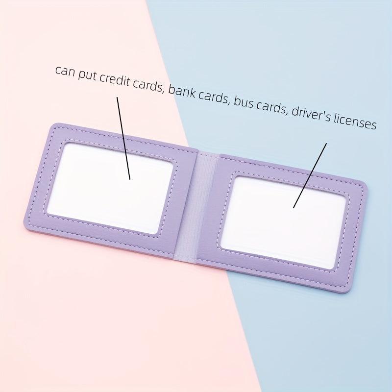 ID Short Wallet 2 Card Slots Ultra thin Mini Credit Card Bag
