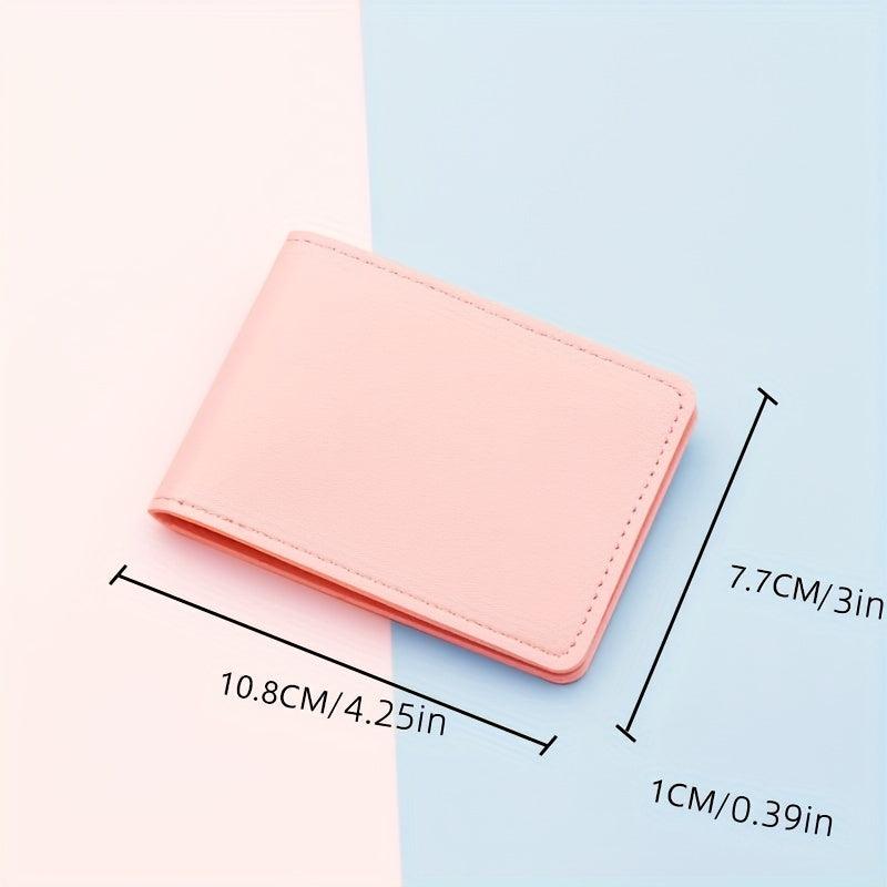 ID Short Wallet 2 Card Slots Ultra thin Mini Credit Card Bag