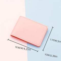 ID Short Wallet 2 Card Slots Ultra thin Mini Credit Card Bag