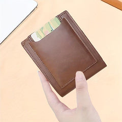 Men's PU Leather 3-Fold Wallet with Card Slots Coin Purse