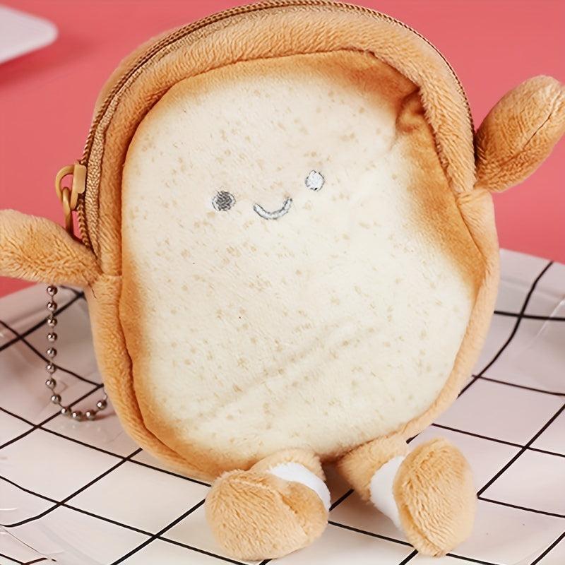 Toast Coin Purse Storage Bag Earphone Holder Card Pouch