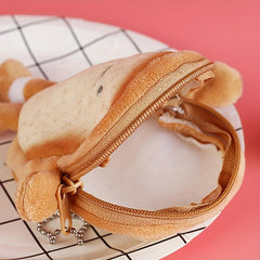 Toast Coin Purse Storage Bag Earphone Holder Card Pouch