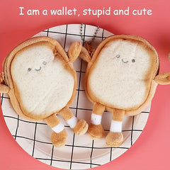 Toast Coin Purse Storage Bag Earphone Holder Card Pouch