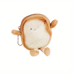 Toast Coin Purse Storage Bag Earphone Holder Card Pouch