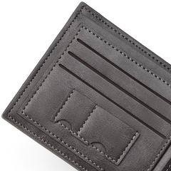 Men's Business Short Wallet Coin Purse Card Holder Money Clip