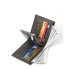 Men's Business Short Wallet Coin Purse Card Holder Money Clip