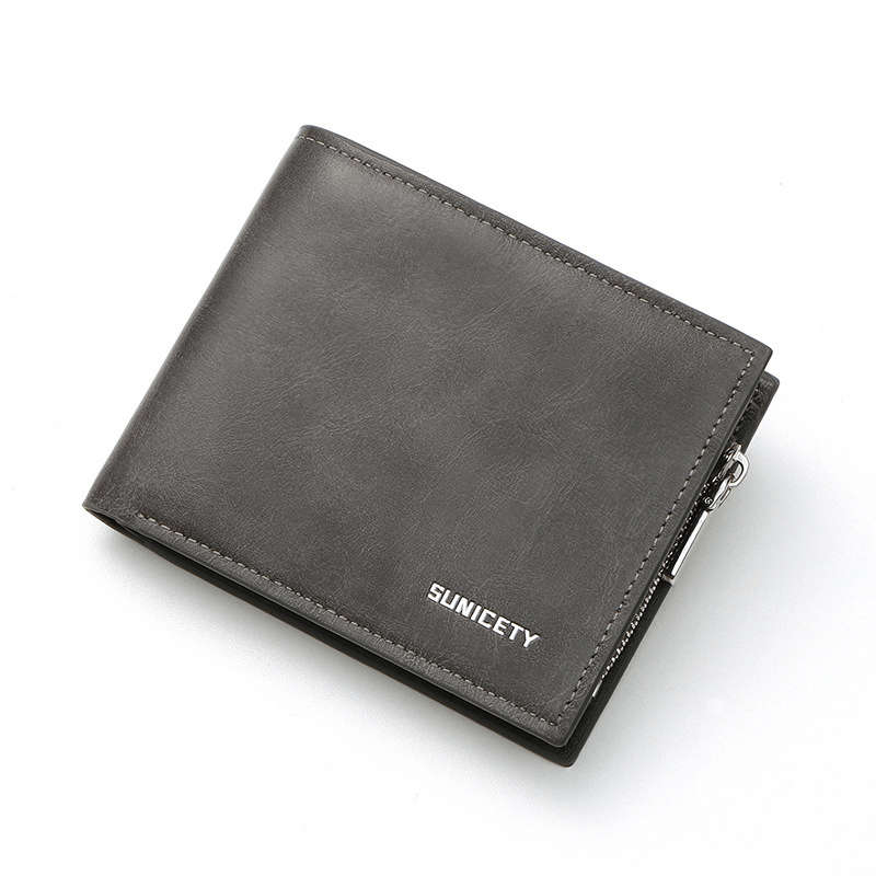 Men's Business Short Wallet Coin Purse Card Holder Money Clip