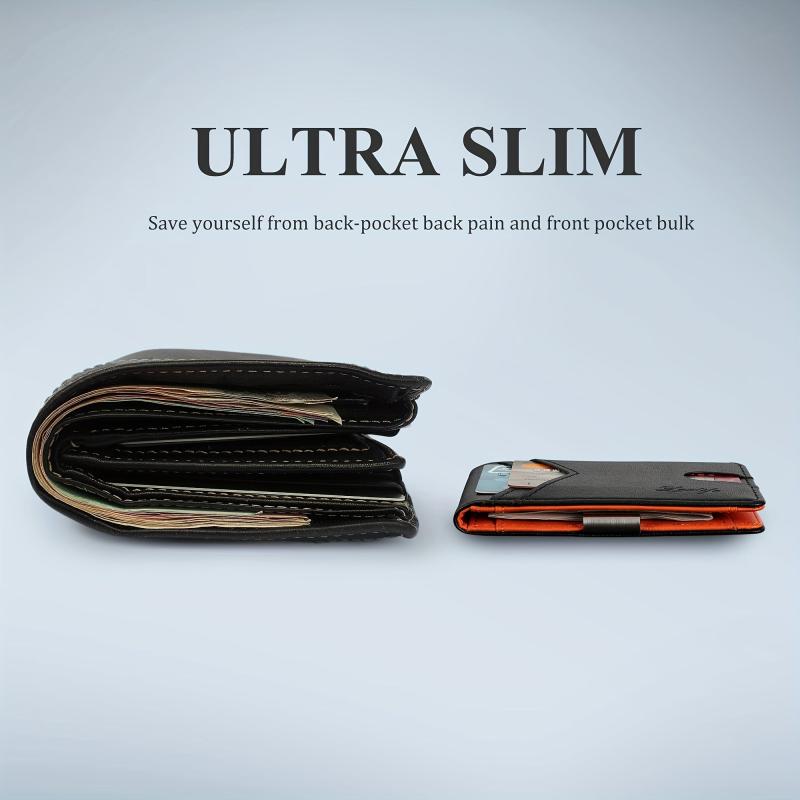 Lovlife Slim Wallet w/ Money Clip 12 Cards RFID Blocking Men's Wallet