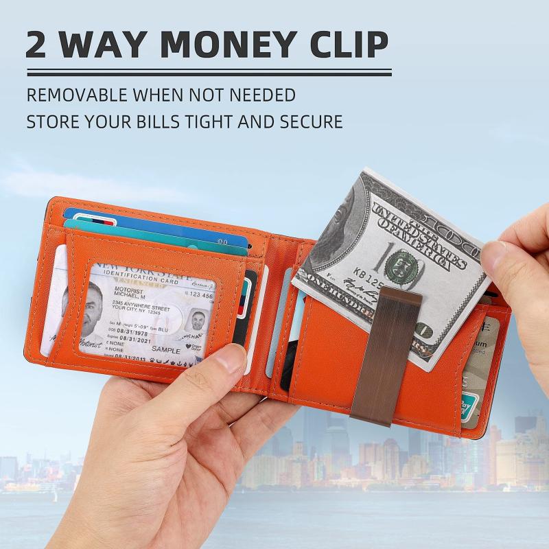 Lovlife Slim Wallet w/ Money Clip 12 Cards RFID Blocking Men's Wallet