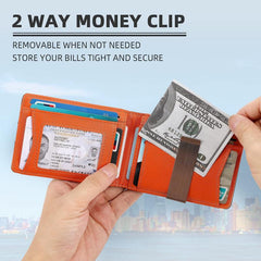 Lovlife Slim Wallet w/ Money Clip 12 Cards RFID Blocking Men's Wallet