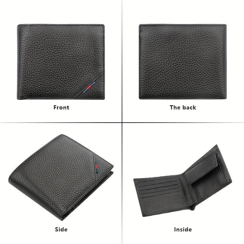 Men's RFID Money Clip Leather Wallet