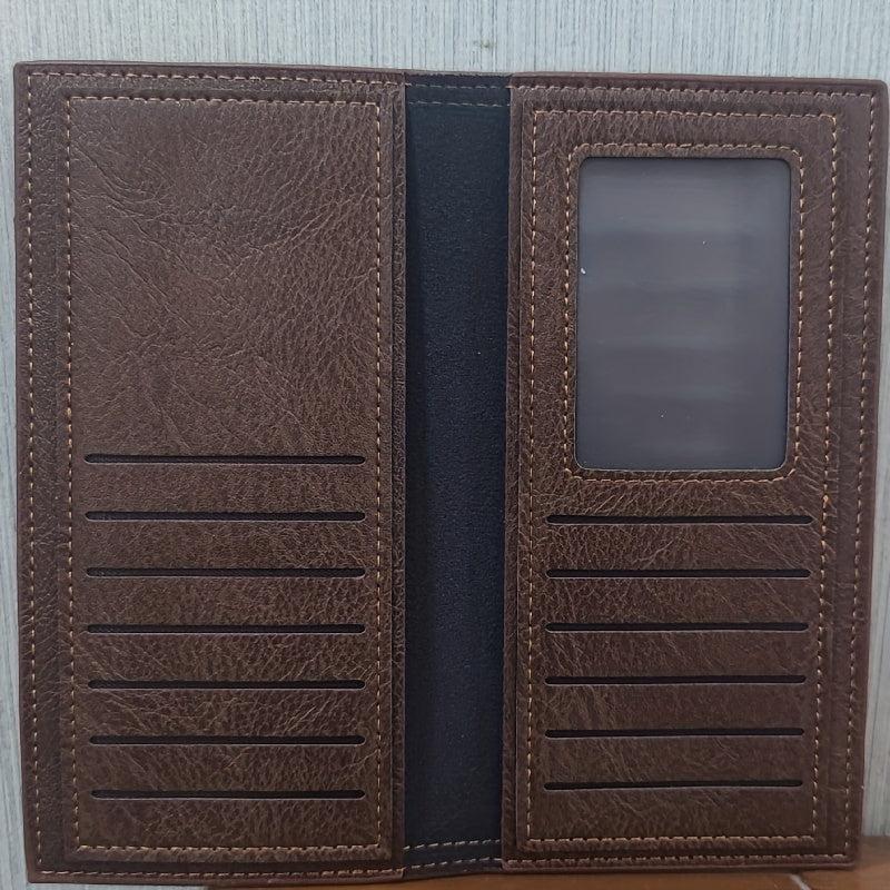 Men's Soft Leather Money Clip with Card Slot